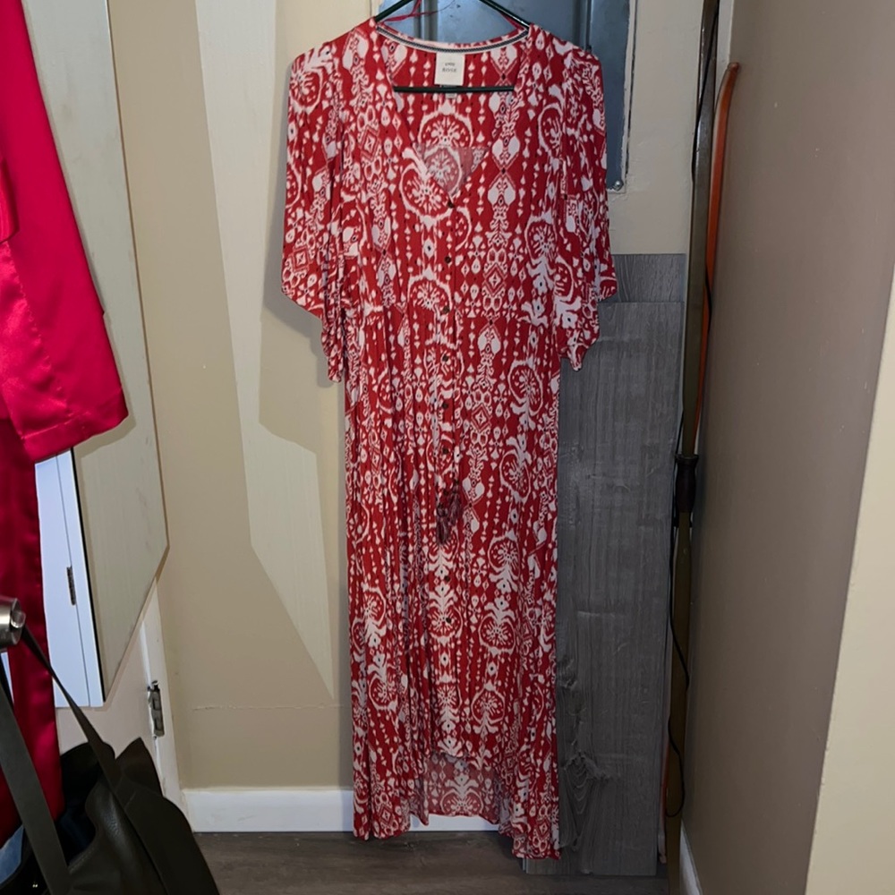 Red Aztec Tribal print Dress